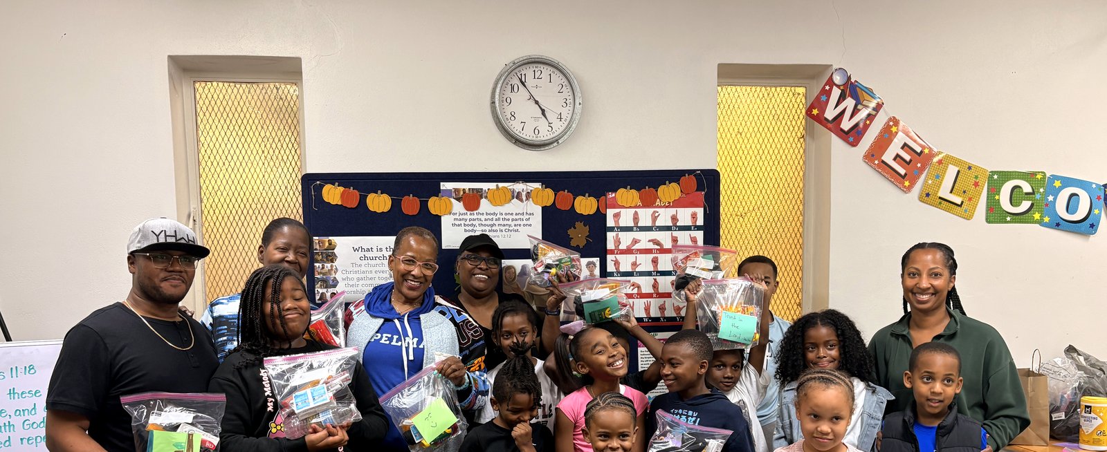 Children and leaders at a New Emmanuel ministry event